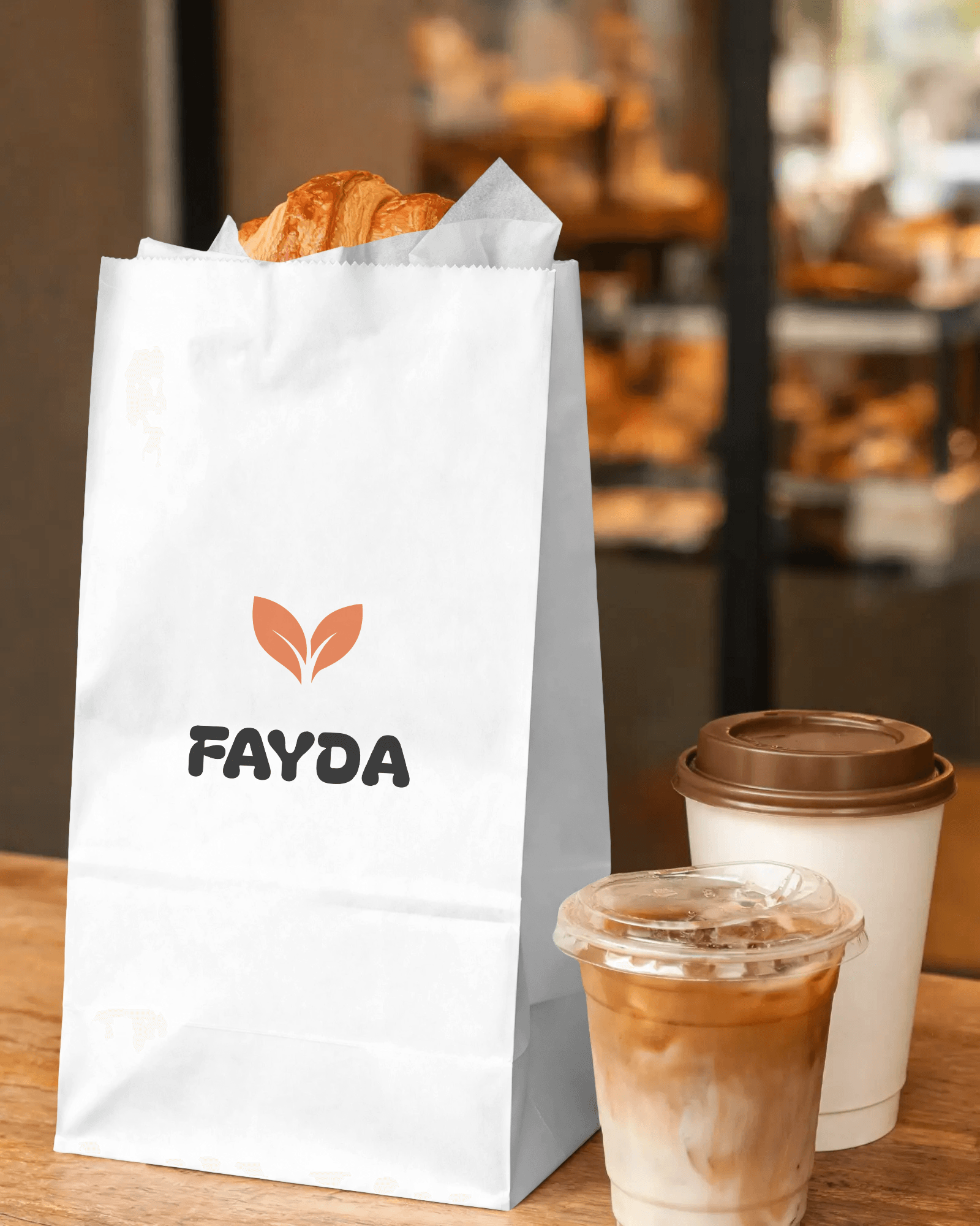 Sac de récupération Fayda avec des viennoiseries